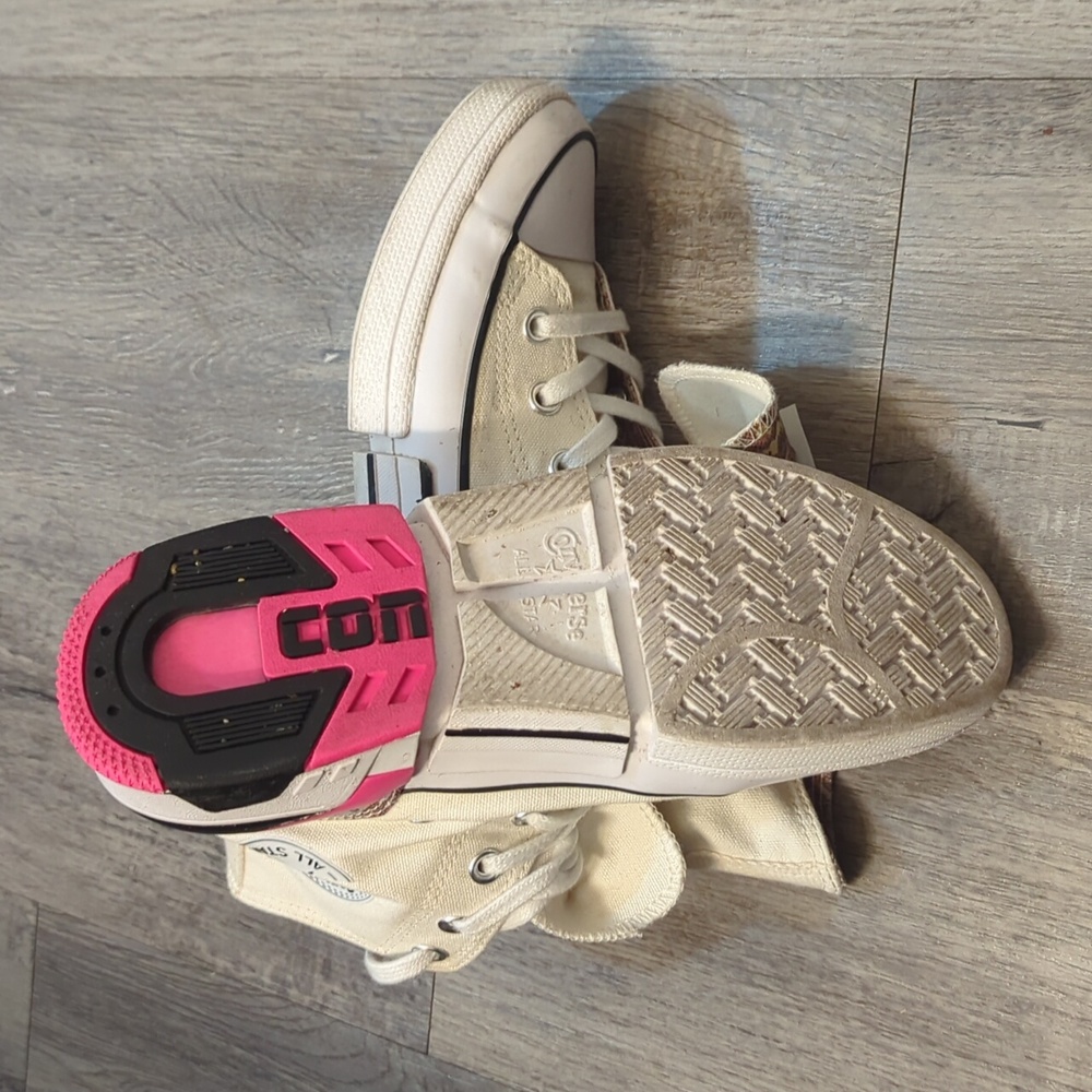 Converse Allstar Egret White Hyper Pink Sneakers - Picture 7 of 7